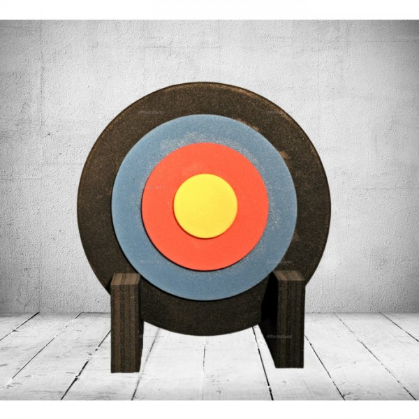 Zielscheibe rund 60x7cm mit Ständer und Auflage - bis 45 lbs