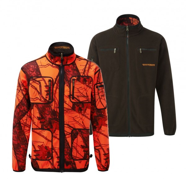 Softshell Jacke Signaljacke Mossy Blaze Orange Camo S