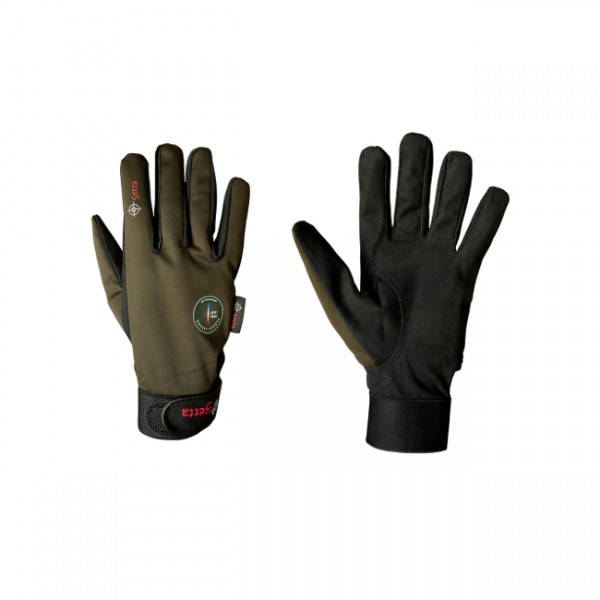 Shooting Glove Clarino 12 Black/Oliv