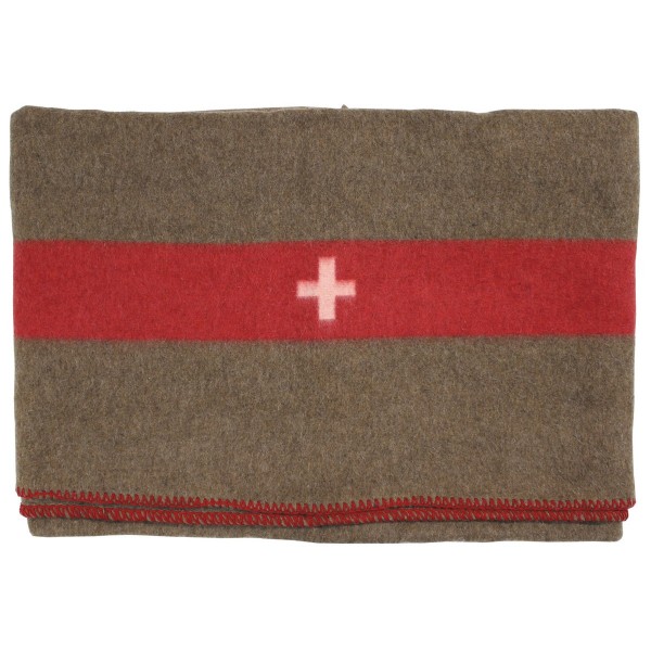 Schweizer Wolldecke, braun