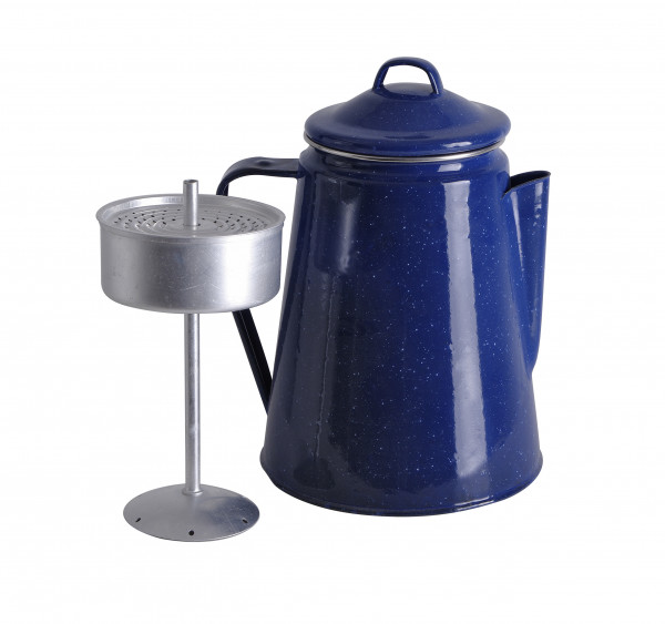 Emaille Kaffeekanne blau 1,8 Liter