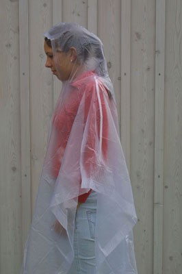 Leichtponcho One Size transparent