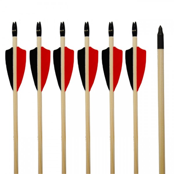 6er Pack 5/16 Holzpfeil Fichte