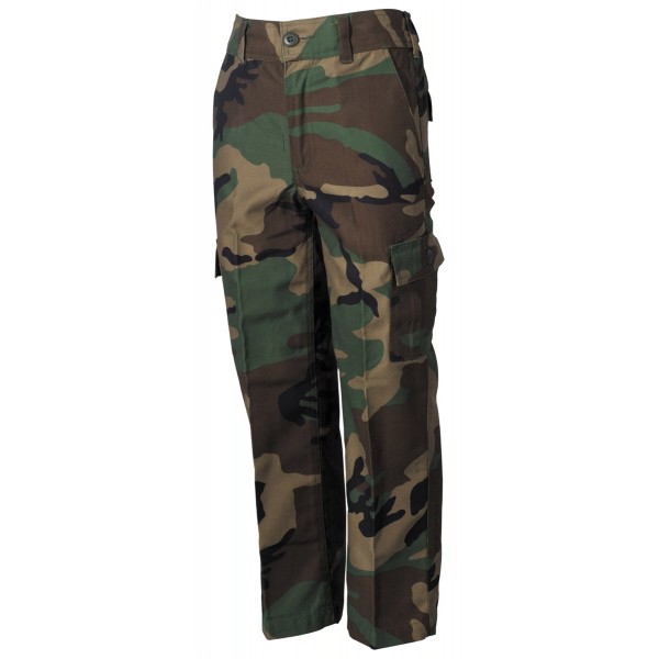 US BDU Tarnhose Kinder 122/128 Woodland