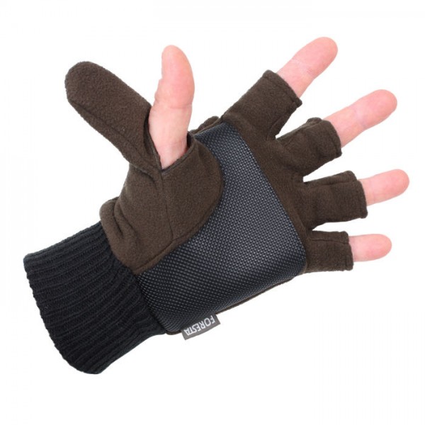Schießhandschuh Softfleece S braun