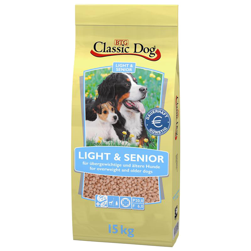 Classic Dog Hundefutter Light & Senior 15kg | Hundefutter | Hundeshop | Ausrüstung ...
