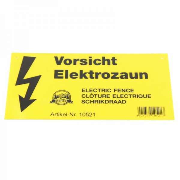 Warnschild Elektrozaun