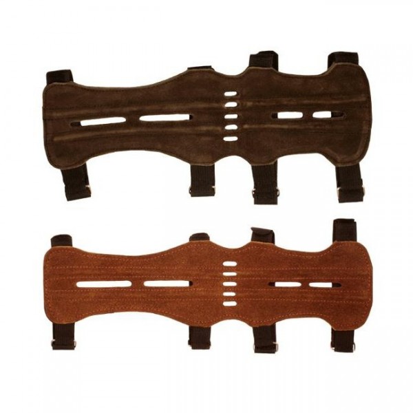 Traditioneller Armschutz Mittel Wildleder