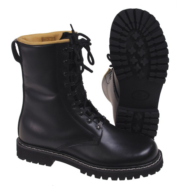 Lederstiefel mit Lederfutter 43 Schwarz