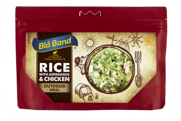 Reis mit Spargel und Huhn