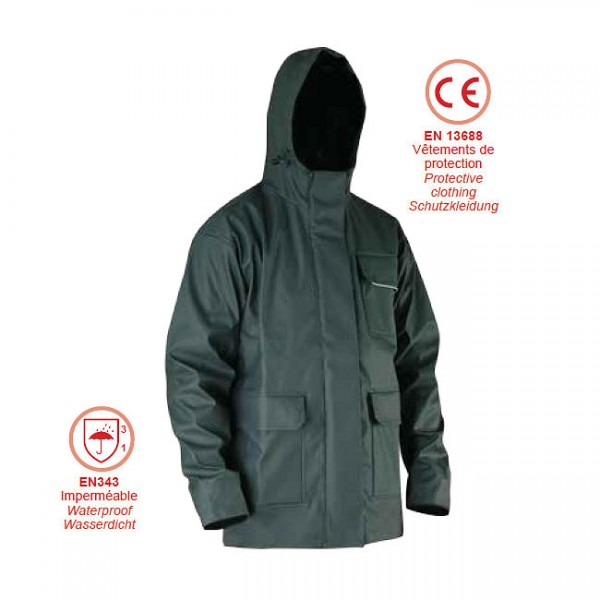 Orage Regenjacke Kaki S