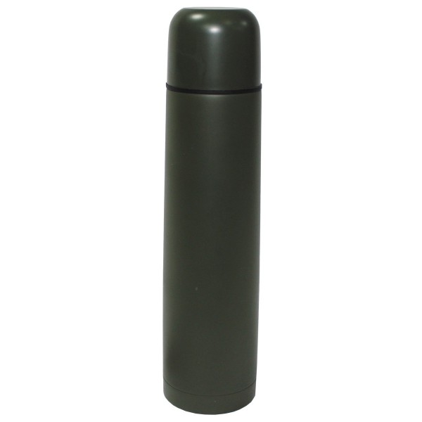 MFH FoX Outdoor Vakuum-Thermoskanne Silber Thermosflasche Isolierflasche 0,5/1l 