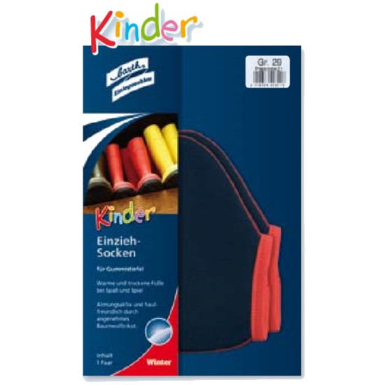 Einziehsocken für Gummistiefel Kinder 33-34