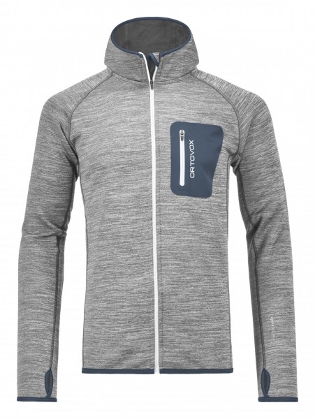 Fleece Melange Hoody Grey blend XL