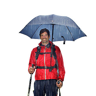 Euroschirm Swing Handsfree | | echt | wildnissport.de | Schwarz Regenschirme, gute Trekkingschirme Ausrüstung Stöcke, - Schirme Ausrüstung