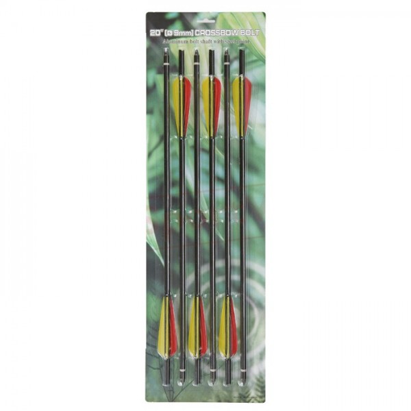 Armbrustbolzen Aluminium 14-20 Zoll, 6er Pack